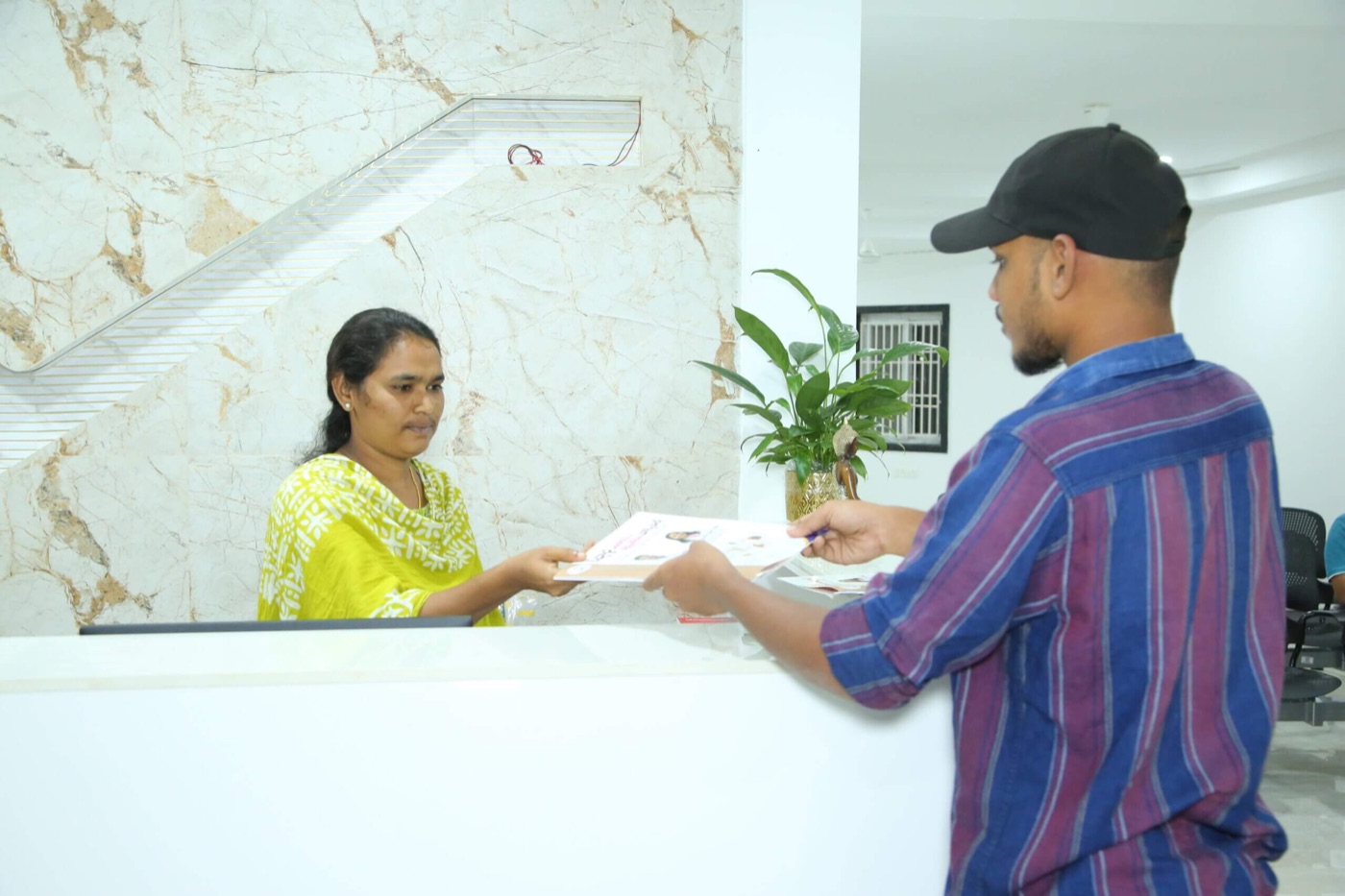 Reception desk